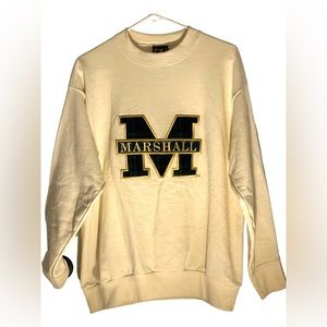 Vintage Marshall University Yellow, Plaid,‎  Sweatshirt
